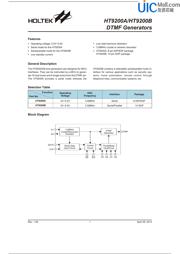 HT9200A datasheet.datasheet_page 1