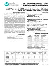 MAX3491ESD+T Datenblatt PDF