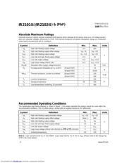 IR2101STRPBF 数据规格书 2