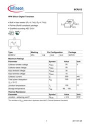 BCR512E6327 Datenblatt PDF