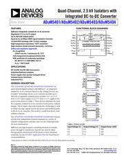 ADUM5402ARWZ Datenblatt PDF