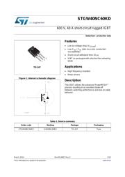 STGW40NC60KD datasheet.datasheet_page 1