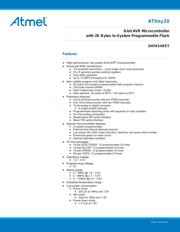 ATTINY20-XUR Datenblatt PDF