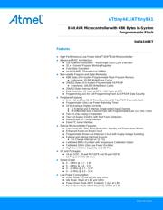 ATTINY841-SSUR Programmierhandbuch