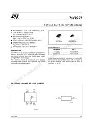 74V1G07STR 数据规格书 1