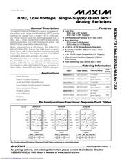 MAX4752 数据规格书 1