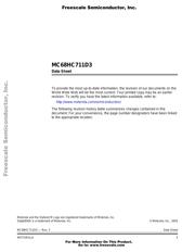 MC68HC11D0 数据规格书 3