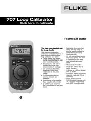 FLUKE 707 datasheet.datasheet_page 1