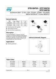 STF19NF20 datasheet.datasheet_page 1