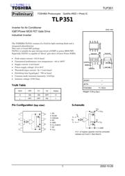 TLP351 Datenblatt PDF