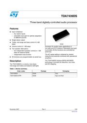 TDA7439DS13TR datasheet.datasheet_page 1