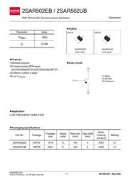 2SAR502UBTL 数据规格书 1
