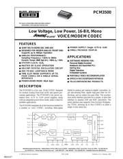 PCM3500E2KG4 数据规格书 1
