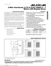 MAX6953 数据规格书 1