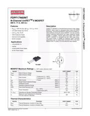 FDPF17N60NT datasheet.datasheet_page 1