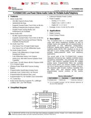 TLV320AIC3101IRHBT Datenblatt PDF