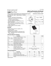 IRG4PH50UDPBF datasheet.datasheet_page 1