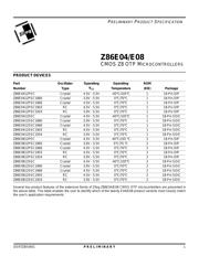 Z86E0812SEC datasheet.datasheet_page 1