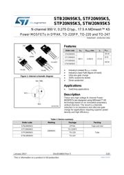 STB20N95K5 数据规格书 1