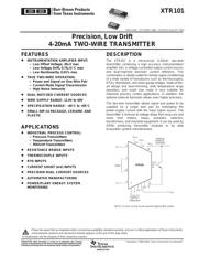 XTR101AU datasheet.datasheet_page 1
