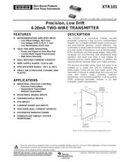 XTR101AU 数据规格书 1