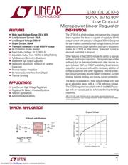 LT3010HMS8E-5#PBF Datenblatt PDF