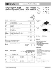 IXGH60N60C2 数据规格书 1