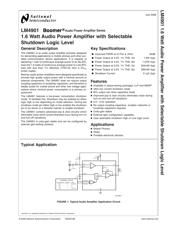 LM4901MM datasheet.datasheet_page 1