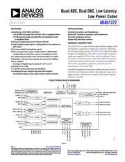 ADAU1372BCPZ 数据规格书 1