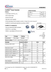 IPD50R399CP 数据规格书 1