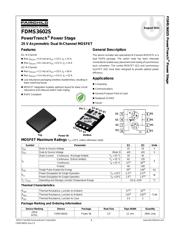 FDMS3602S 数据规格书 1