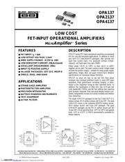 OPA2137P Datenblatt PDF