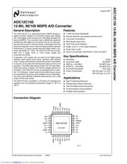 ADC12C105CISQ/NOPB datasheet.datasheet_page 1
