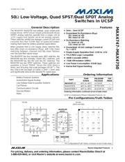 MAX4750ETE 数据规格书 1