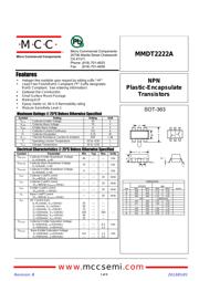 MMDT2222A-TP 数据规格书 1