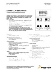 MKL05Z16VFK4 数据规格书 1