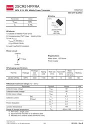 2SCR514PFRAT100 数据规格书 1