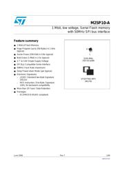 M25P10-AVMN6P Datenblatt PDF