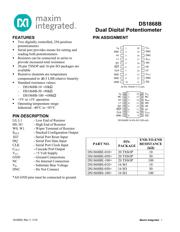 DS1868BE-100+T/R Datenblatt PDF