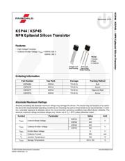 MPSA44G Datenblatt PDF