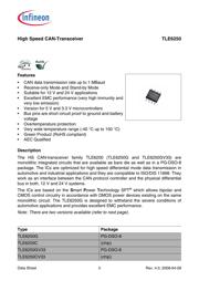TLE6250PG 数据规格书 3