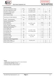 NCE40P05S datasheet.datasheet_page 2