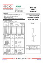 MUR1100-TP 数据手册