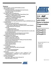 ATTINY861V-10SU 数据规格书 1