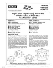 OPA244NA/250 Datenblatt PDF