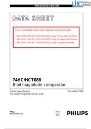 74HCT688D 数据手册