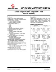 MCP4652T-502E/MF 数据规格书 1