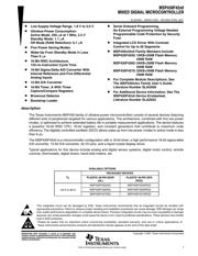 MSP430F4270IDL 数据规格书 1