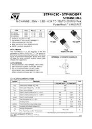 STP4NC60 datasheet.datasheet_page 1