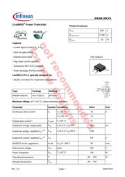 IPB60R199CPA 数据规格书 1